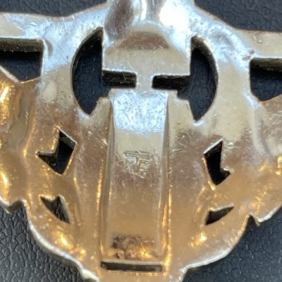 Rare 1930s Signed KTF Trifari ART DECO Rhinestone Necklace 17” Rhodium Plated - Picture 7 of 10